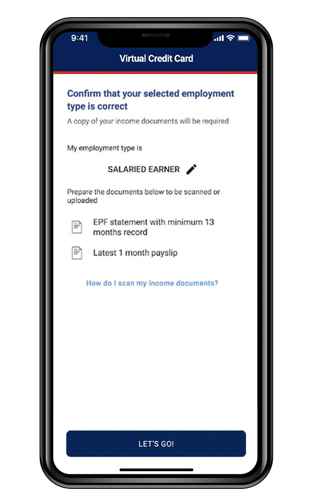 Visa Virtual Credit Card (Metafin) - Step 4