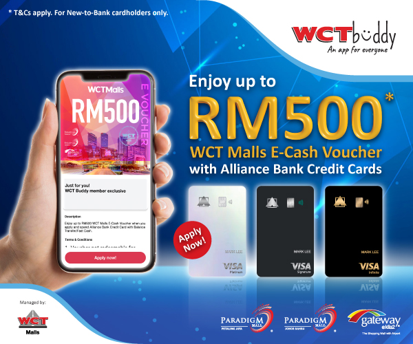 Enjoy RM500 WCT Malls E-Cash Voucher