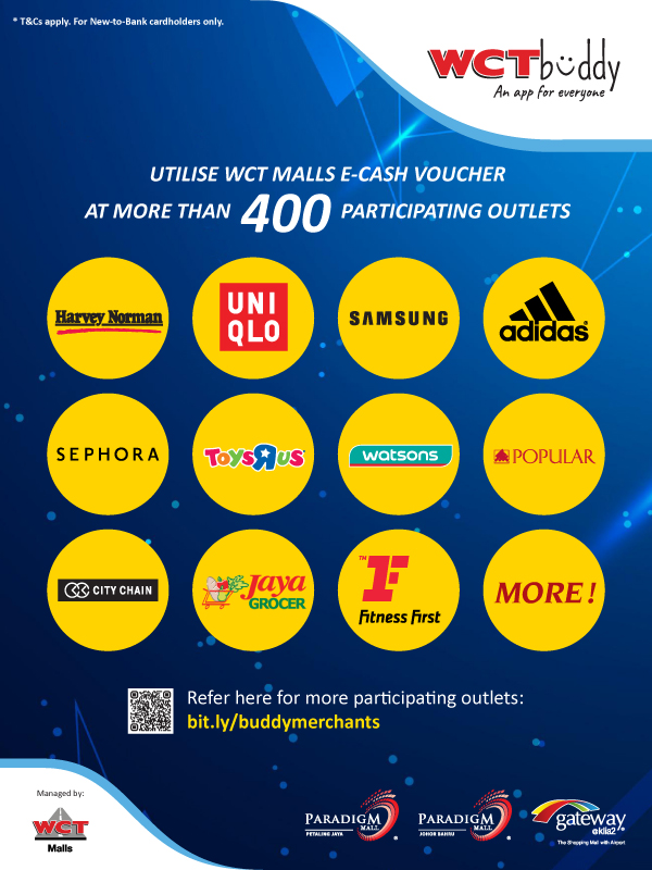 WCT Malls E-Cash Vouchers