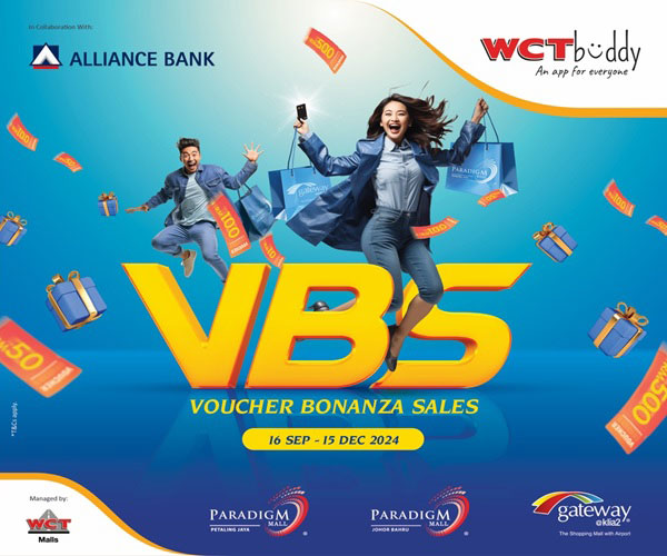 Voucher Bonanza Sales: 20% OFF WCT Malls E-Voucher