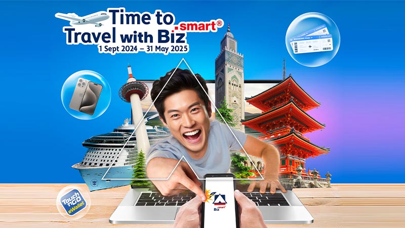 Turn your transactions into dream holidays & prizes with BizSmart®