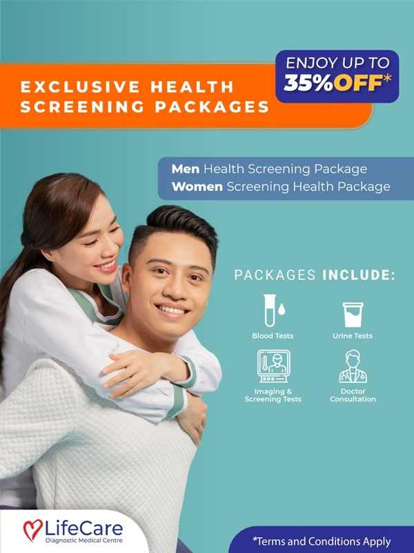 Get up to 35% OFF health screening packages at LifeCare Diagnostic Medical Centre