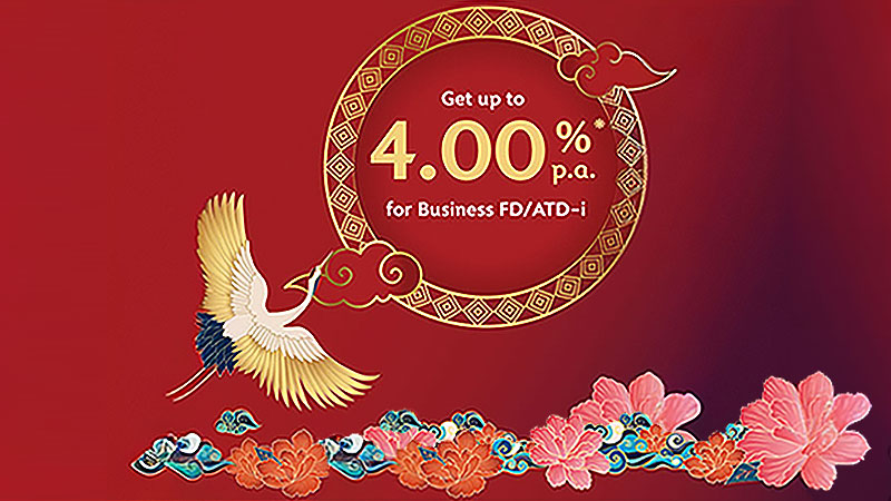 Enjoy a Fixed Deposit Rate of up to 4.0% p.a.* this Lunar New Year