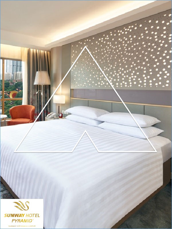 Enjoy up to 15% OFF* best available room rates & dining at Sunway Pyramid Hotel