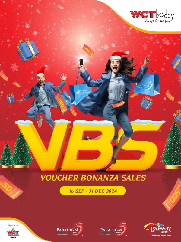 Voucher Bonanza Sales: 20% Off* Paradigm Mall Petaling Jaya, Paradigm Mall Johor Bahru and Gateway@Klia2 E-Voucher