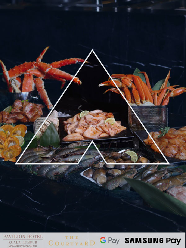 15% OFF* Buffet Lunch and Dinner at The Courtyard, Pavilion Hotel Kuala Lumpur